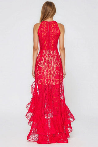 Sicilia Midi Dress – Red - Glamourous Grace