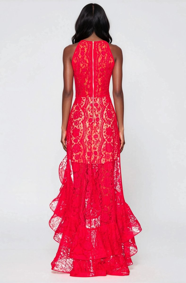 Sicilia Midi Dress – Red - Glamourous Grace