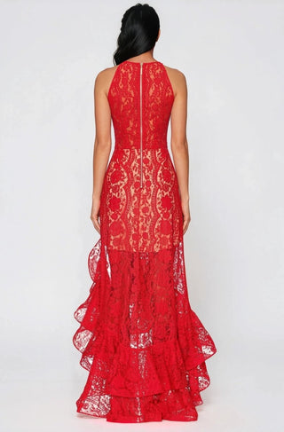 Sicilia Midi Dress – Red - Glamourous Grace