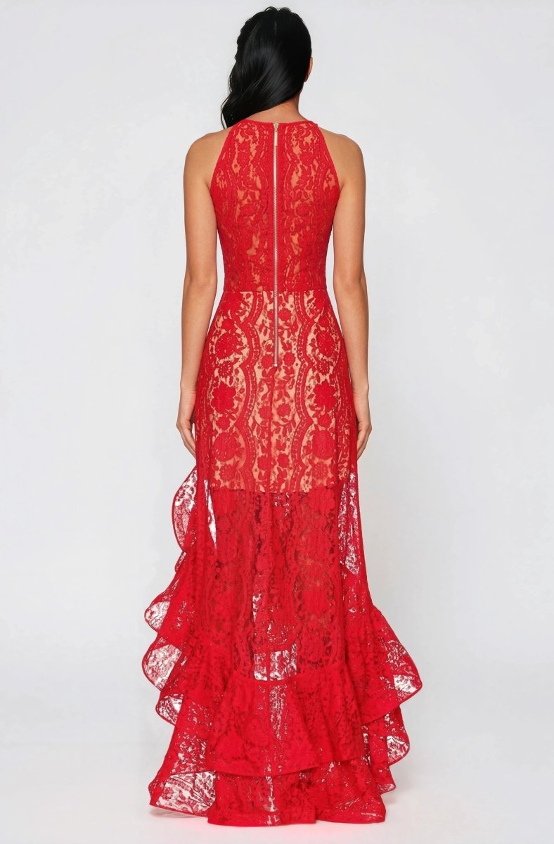 Sicilia Midi Dress – Red - Glamourous Grace