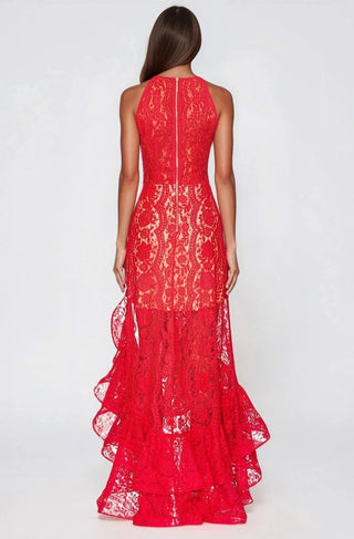 Sicilia Midi Dress – Red - Glamourous Grace
