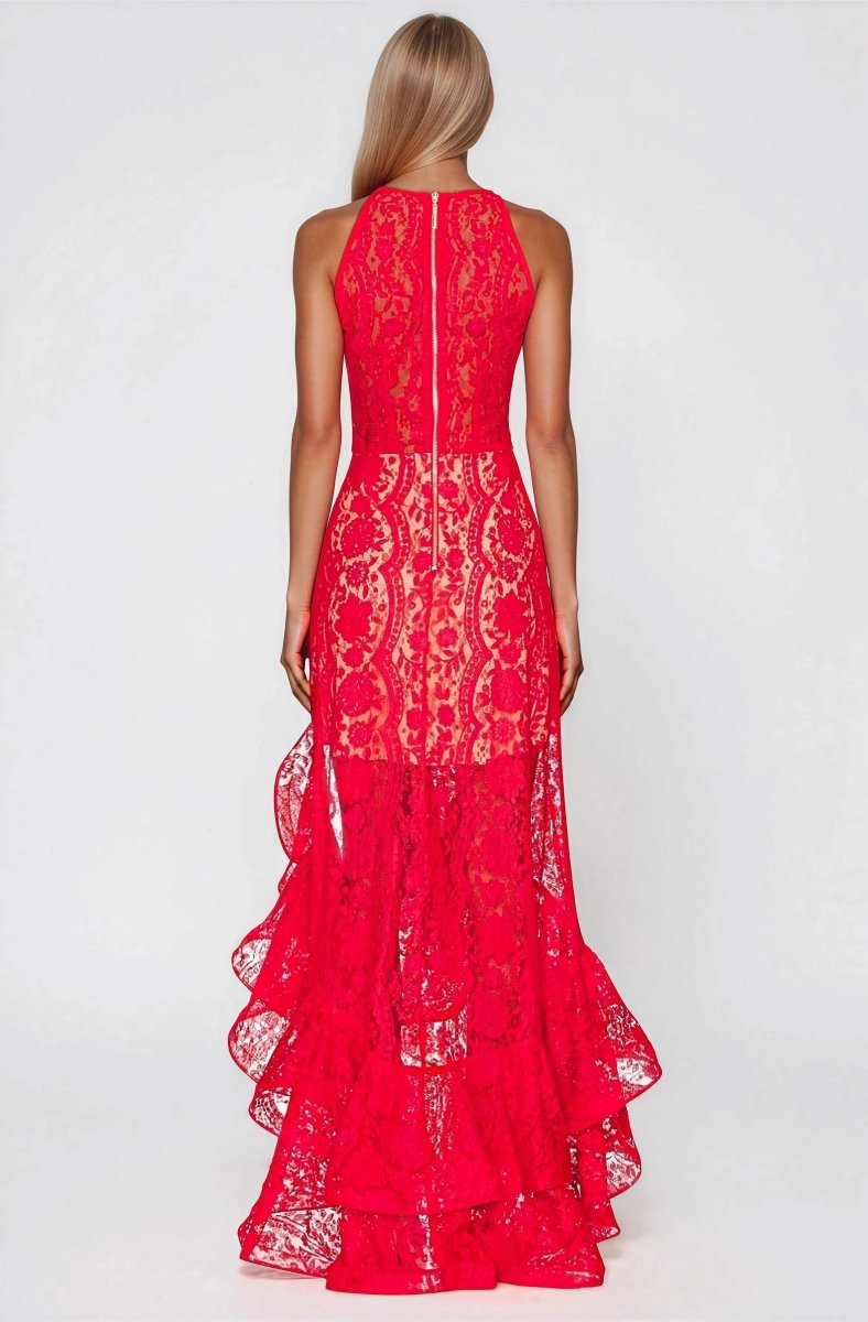 Sicilia Midi Dress – Red - Glamourous Grace