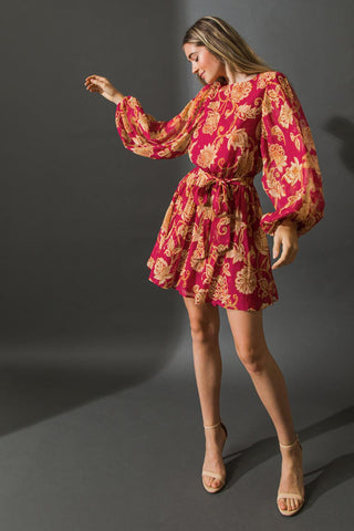 ONE THAT GOT AWAY WOVEN MINI DRESS - Glamourous Grace