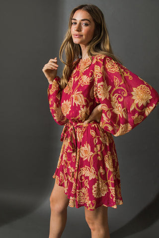 ONE THAT GOT AWAY WOVEN MINI DRESS - Glamourous Grace