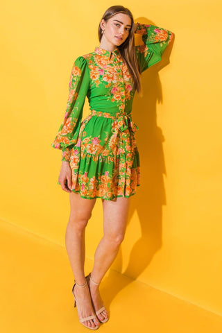 FURTHERST THING WOVEN MINI DRESS - Glamourous Grace