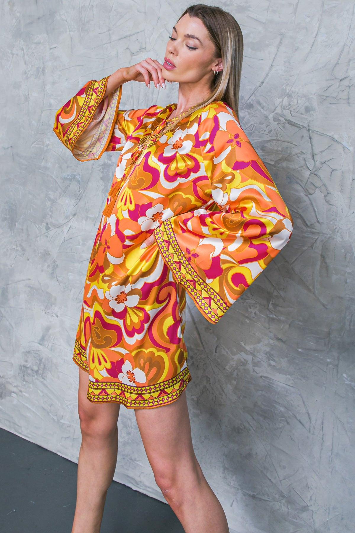 CAUGHT FEELINGS WOVEN MINI DRESS - Glamourous Grace