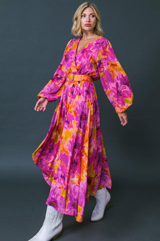 JUST WATCH ME WOVEN MIDI DRESS - Glamourous Grace