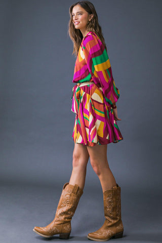 KEEP ON MOVING WOVEN MINI DRESS - Glamourous Grace