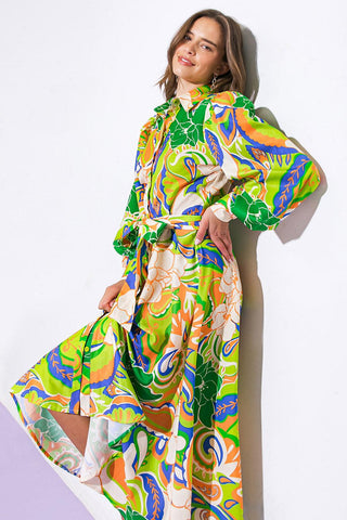 DESIRABLE STYLE WOVEN MIDI DRESS - Glamourous Grace