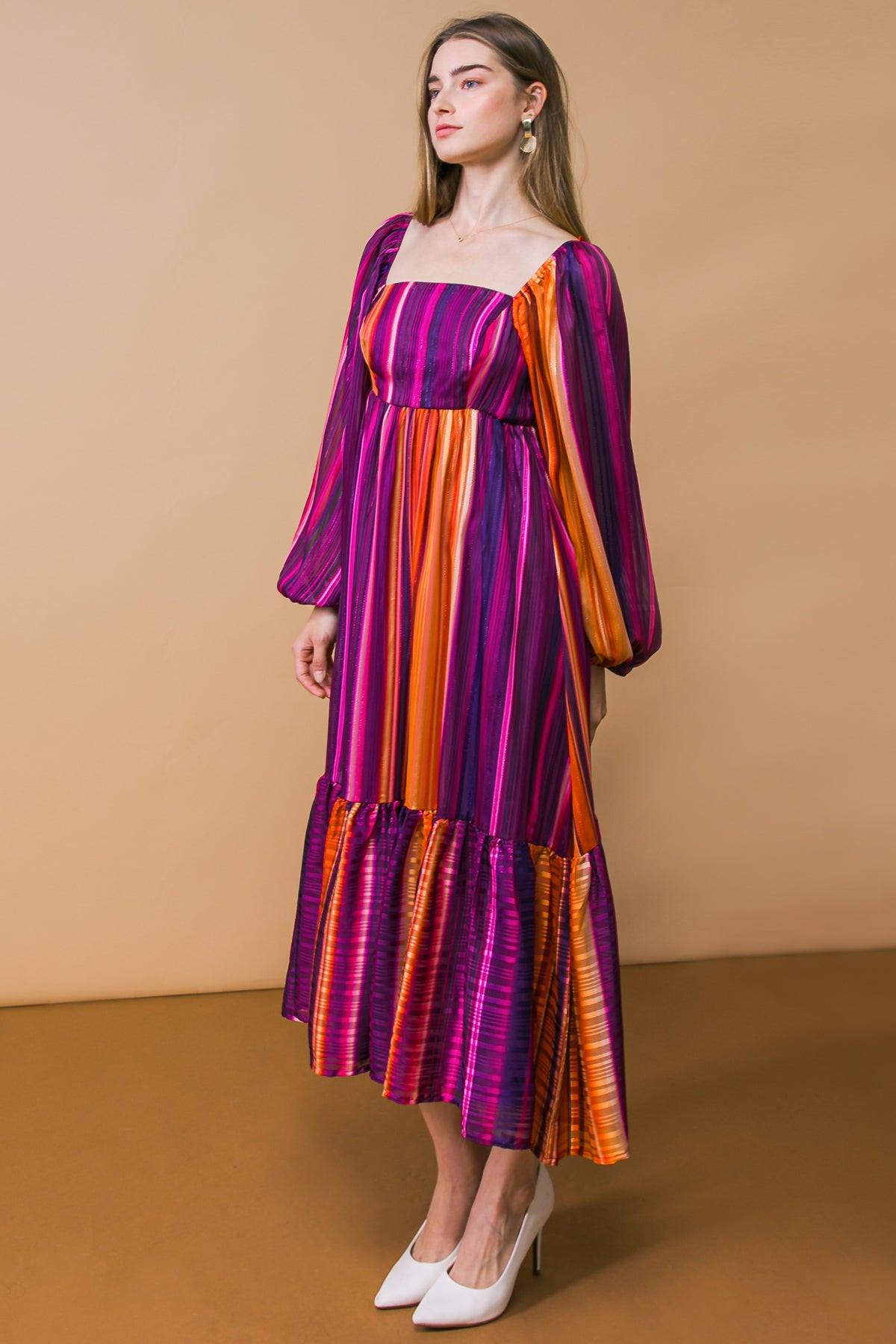 EVERYTHING YOU NEEDED WOVEN MIDI DRESS - Glamourous Grace
