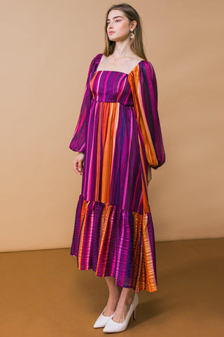 EVERYTHING YOU NEEDED WOVEN MIDI DRESS - Glamourous Grace