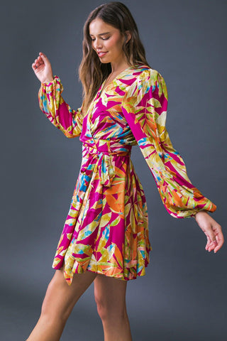 ALL FALL LONG WOVEN MINI DRESS - Glamourous Grace