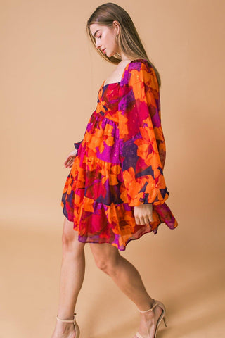 GOOD FLOWS TO ME WOVEN MINI DRESS - Glamourous Grace