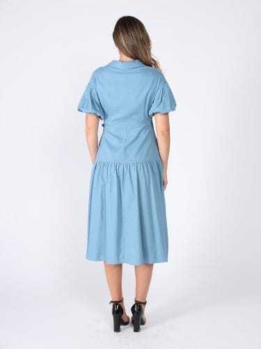Side waist belt short sleeve dress - Glamourous Grace