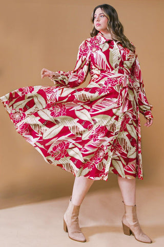 HEART OF WOVEN MIDI DRESS - Glamourous Grace