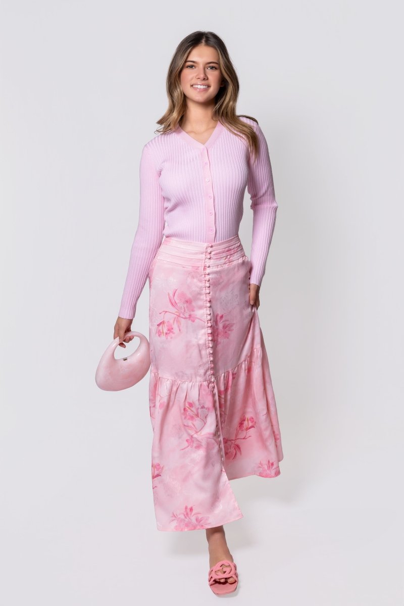 Siena Skirt (Pink Flower) - Glamourous Grace