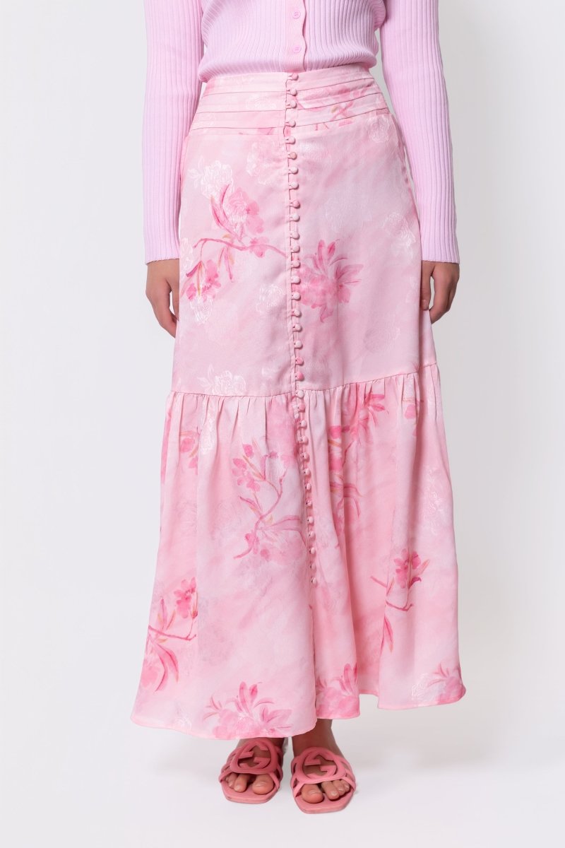 Siena Skirt (Pink Flower) - Glamourous Grace