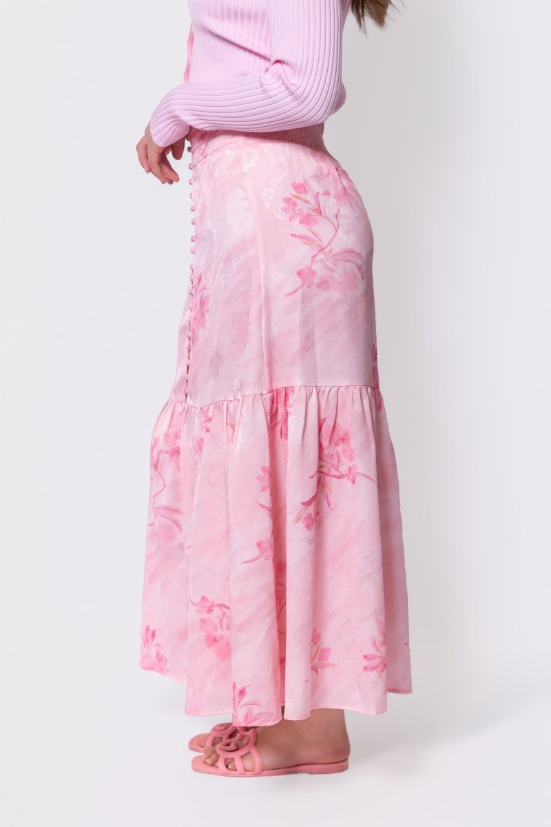 Siena Skirt (Pink Flower) - Glamourous Grace