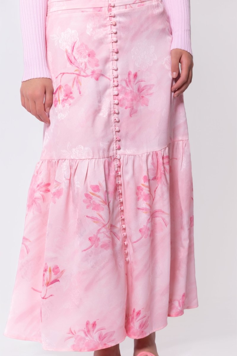 Siena Skirt (Pink Flower) - Glamourous Grace