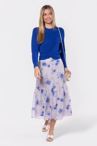 Siena Skirt (Purple Flower)