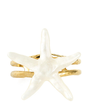 Sienna Acrylic Starfish Cuff - Glamourous Grace