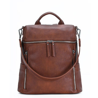 Sienna Utilitarian Shoulder Backpack Purse
