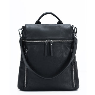 Sienna Utilitarian Shoulder Backpack Purse
