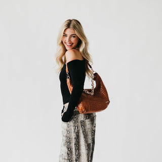 Sienna Slouchy Woven Shoulder Bag - NEW COLORS!
