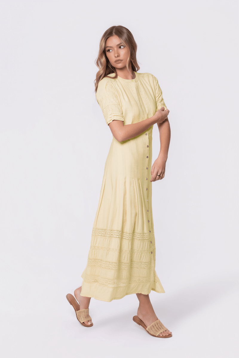 Sierra Dress (Butter Yellow) - Glamourous Grace