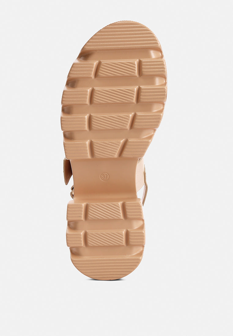 Silas Metallic Chunky Sandals - Glamourous Grace