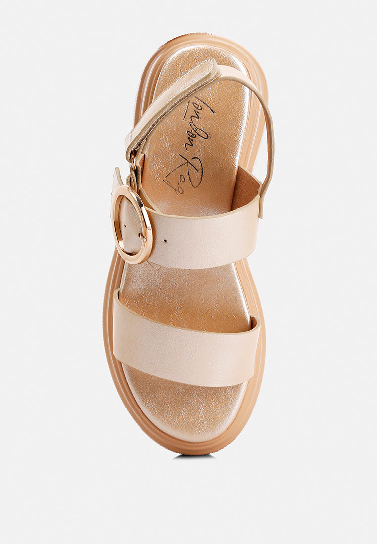 Silas Metallic Chunky Sandals - Glamourous Grace