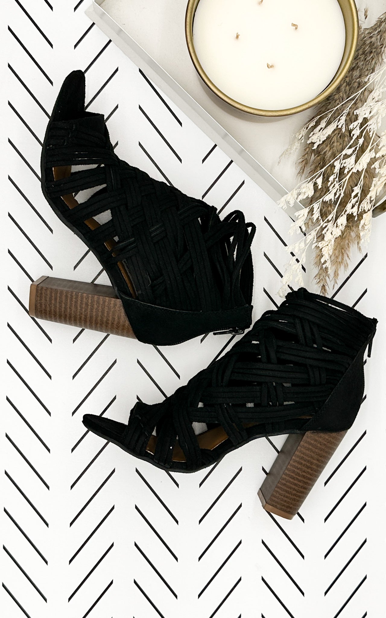 Silica Heel in Black - Glamourous Grace