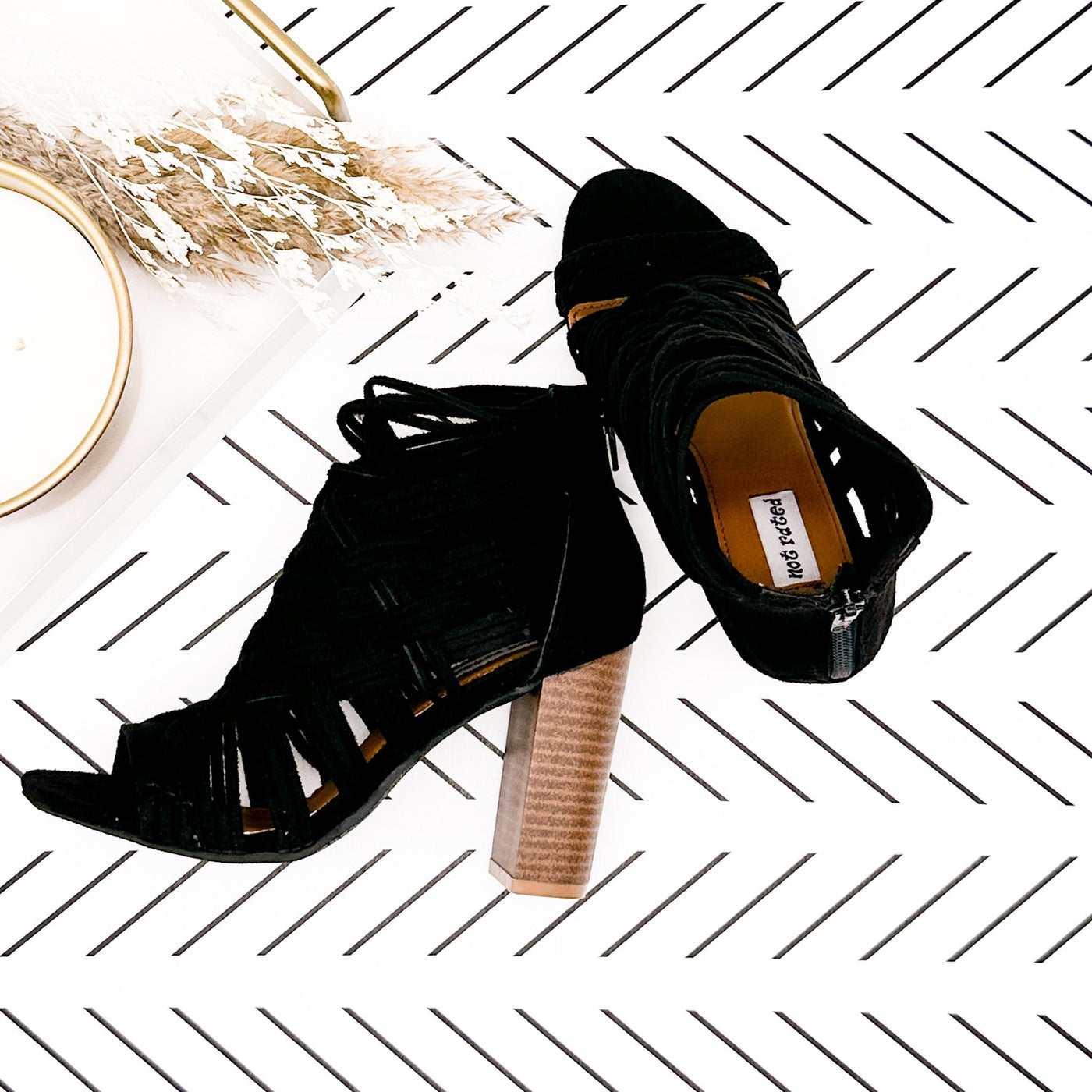 Silica Heel in Black - Glamourous Grace