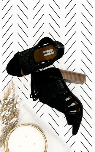 Silica Heel in Black - Glamourous Grace
