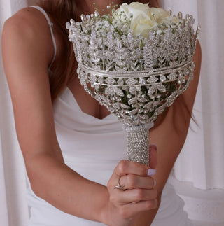 Elegant Hand Bouquet, Wedding Bouquet - Glamourous Grace