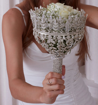 Elegant Hand Bouquet, Wedding Bouquet - Glamourous Grace