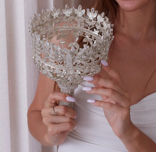 Elegant Hand Bouquet, Wedding Bouquet - Glamourous Grace