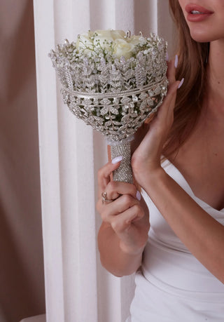 Elegant Hand Bouquet, Wedding Bouquet - Glamourous Grace