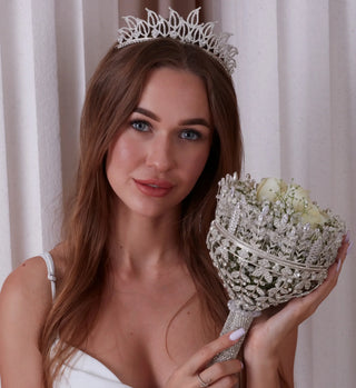 Elegant Hand Bouquet, Wedding Bouquet - Glamourous Grace