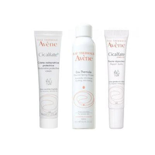 Avene Cicalfate Skincare Set - Soothing Sensitive Skin & Repairing Dry Lips - Family-Friendly Fragrance-Free Solution - Glamourous Grace