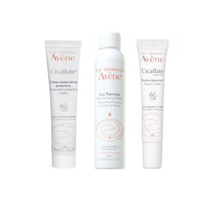 Avene Cicalfate Skincare Set - Soothing Sensitive Skin & Repairing Dry Lips - Family-Friendly Fragrance-Free Solution - Glamourous Grace