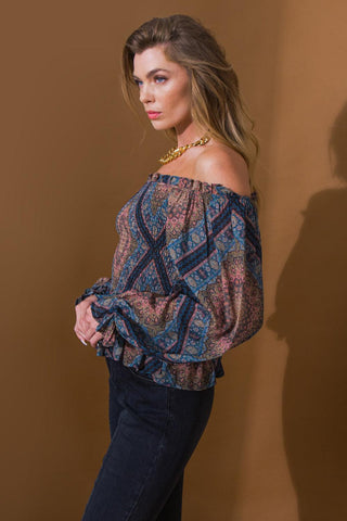 BOHO RAINBOW WOVEN TOP - Glamourous Grace