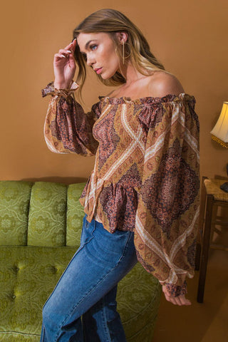 BOHO RAINBOW WOVEN TOP - Glamourous Grace
