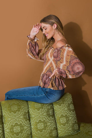 BOHO RAINBOW WOVEN TOP - Glamourous Grace