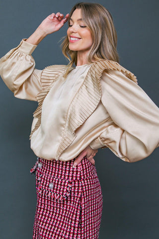 THINK OF ME WOVEN TOP - Glamourous Grace
