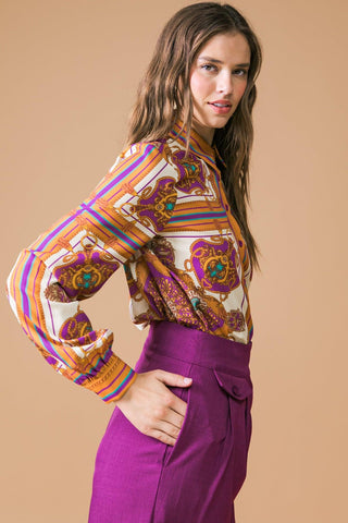 MAKE TODAY GREAT WOVEN TOP - Glamourous Grace