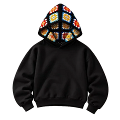 SITRA women’s Granny Square Crochet Hoodie