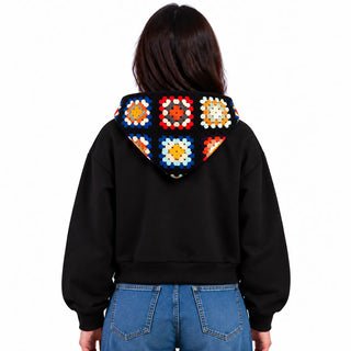 SITRA women’s Granny Square Crochet Hoodie