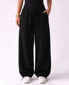 SITRA Women's Casual Retro Oversize Cuff Wide Pants