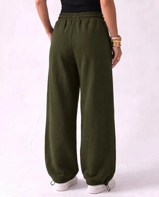 SITRA Women's Casual Retro Oversize Cuff Wide Pants